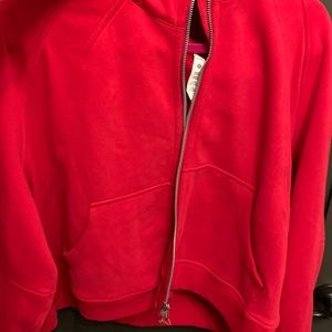Luluemon Red Scuba Hoodie